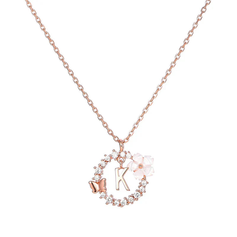 Naszyjnik z literką, S925