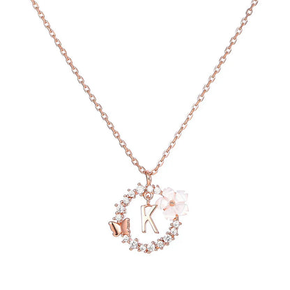 Naszyjnik z literką, S925