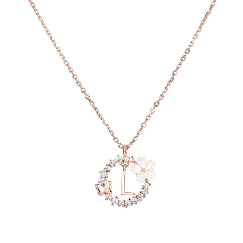 Naszyjnik z literką, S925