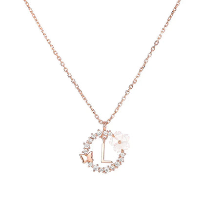 Naszyjnik z literką, S925