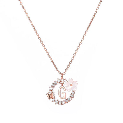 Naszyjnik z literką, S925