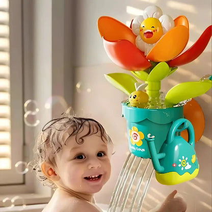 Flower fountain for children's bath