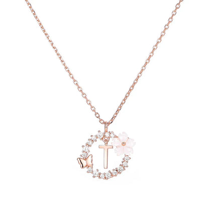 Naszyjnik z literką, S925