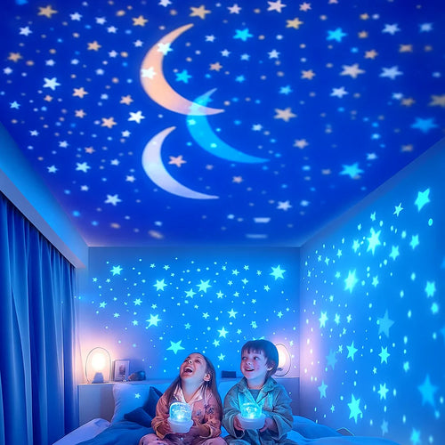 2-in-1 Night Light and Star Projector for Children