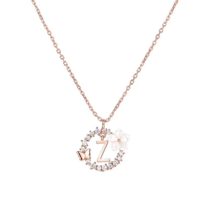 Naszyjnik z literką, S925