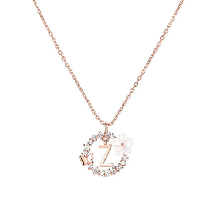 Naszyjnik z literką, S925