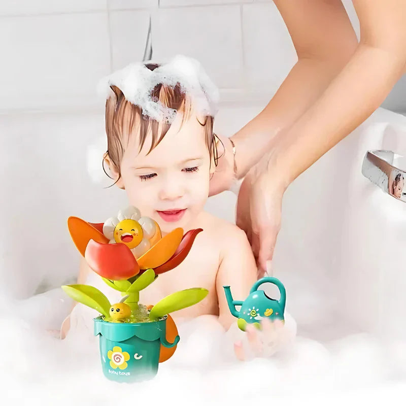Flower fountain for children's bath