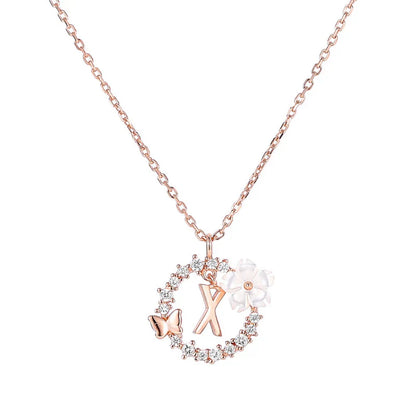 Naszyjnik z literką, S925