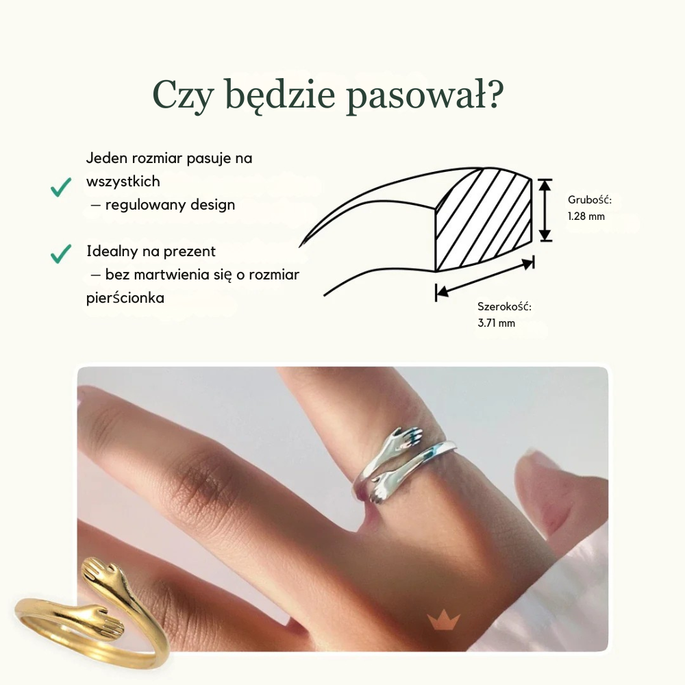 Pierścionek przytulenia