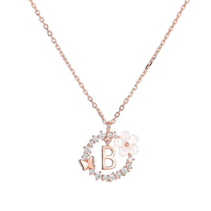 Naszyjnik z literką, S925