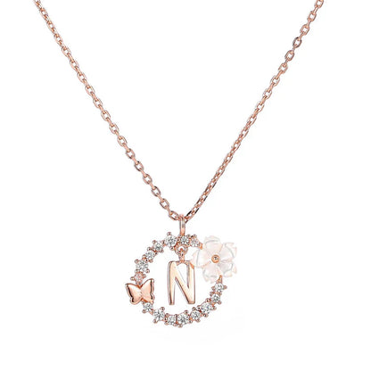 Naszyjnik z literką, S925