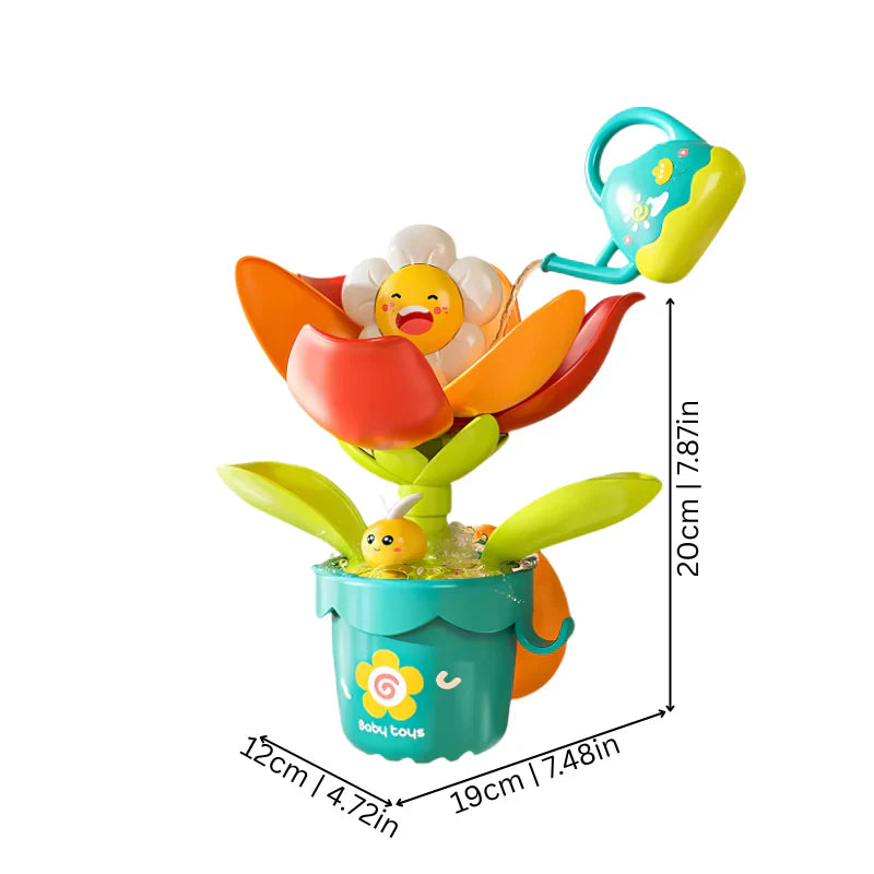 Flower fountain for children's bath