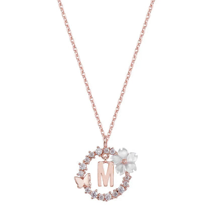 Naszyjnik z literką, S925