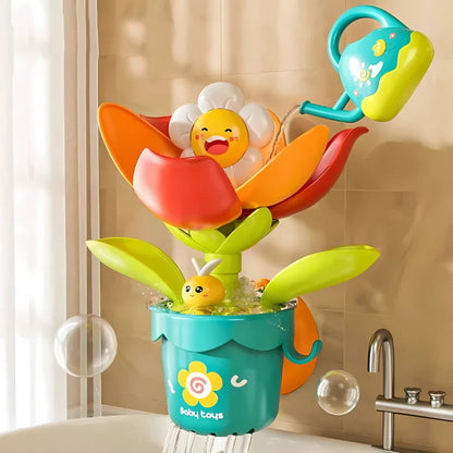 Flower fountain for children's bath