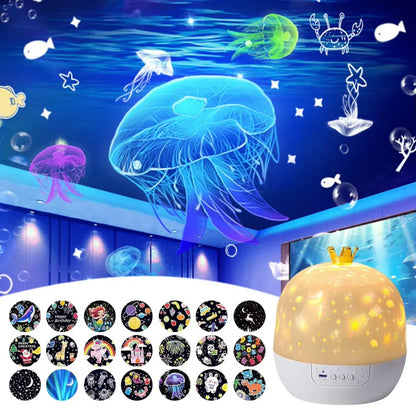 2-in-1 Night Light and Star Projector for Children
